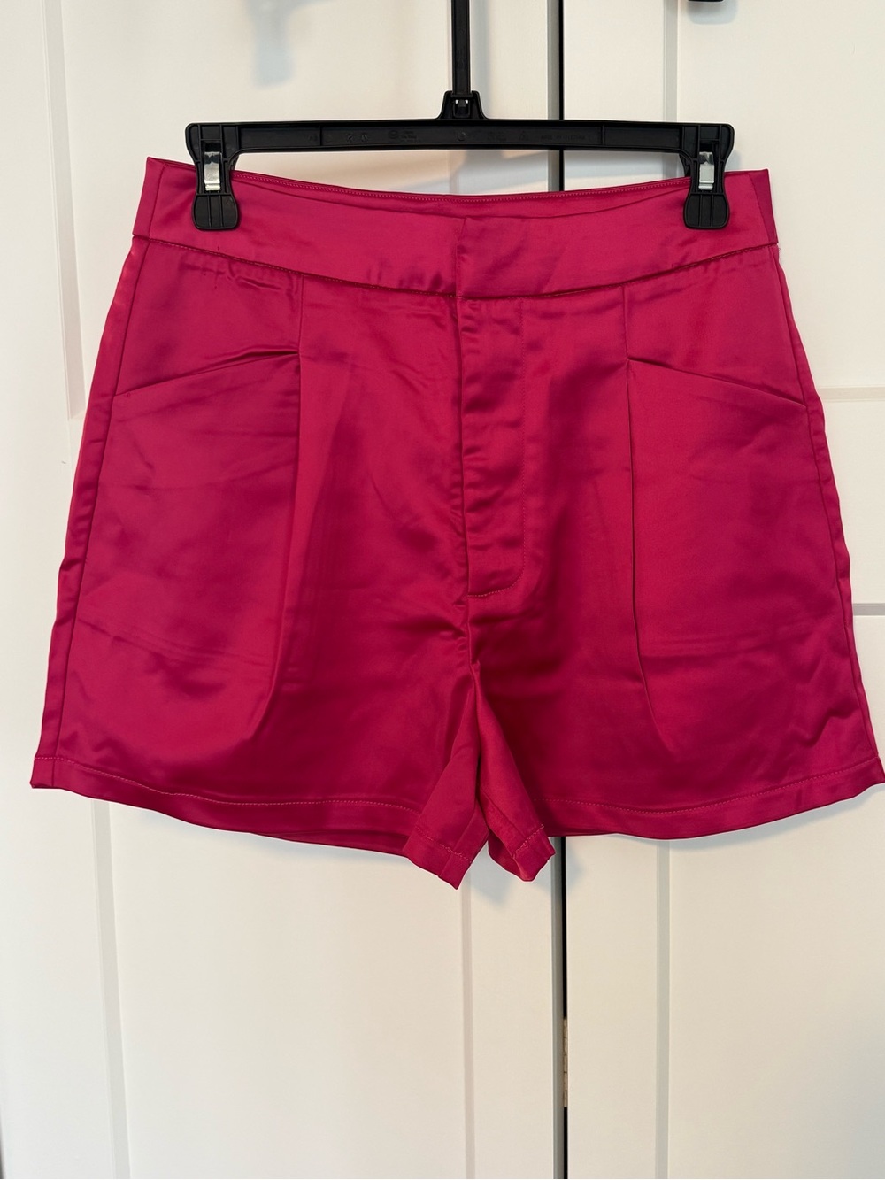 OnTwelth Hot Pink High-Waist Shorts